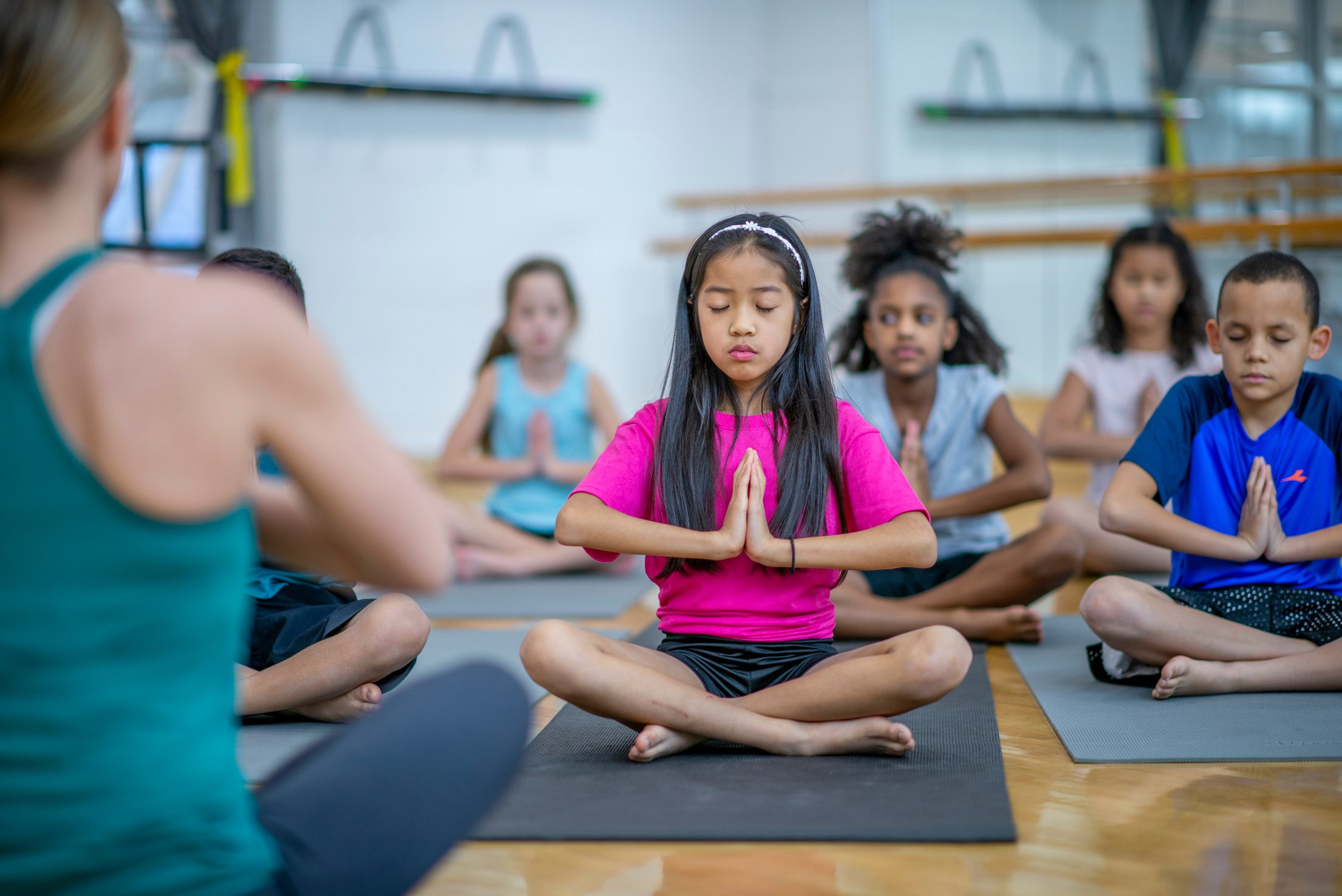 Kids' yoga class