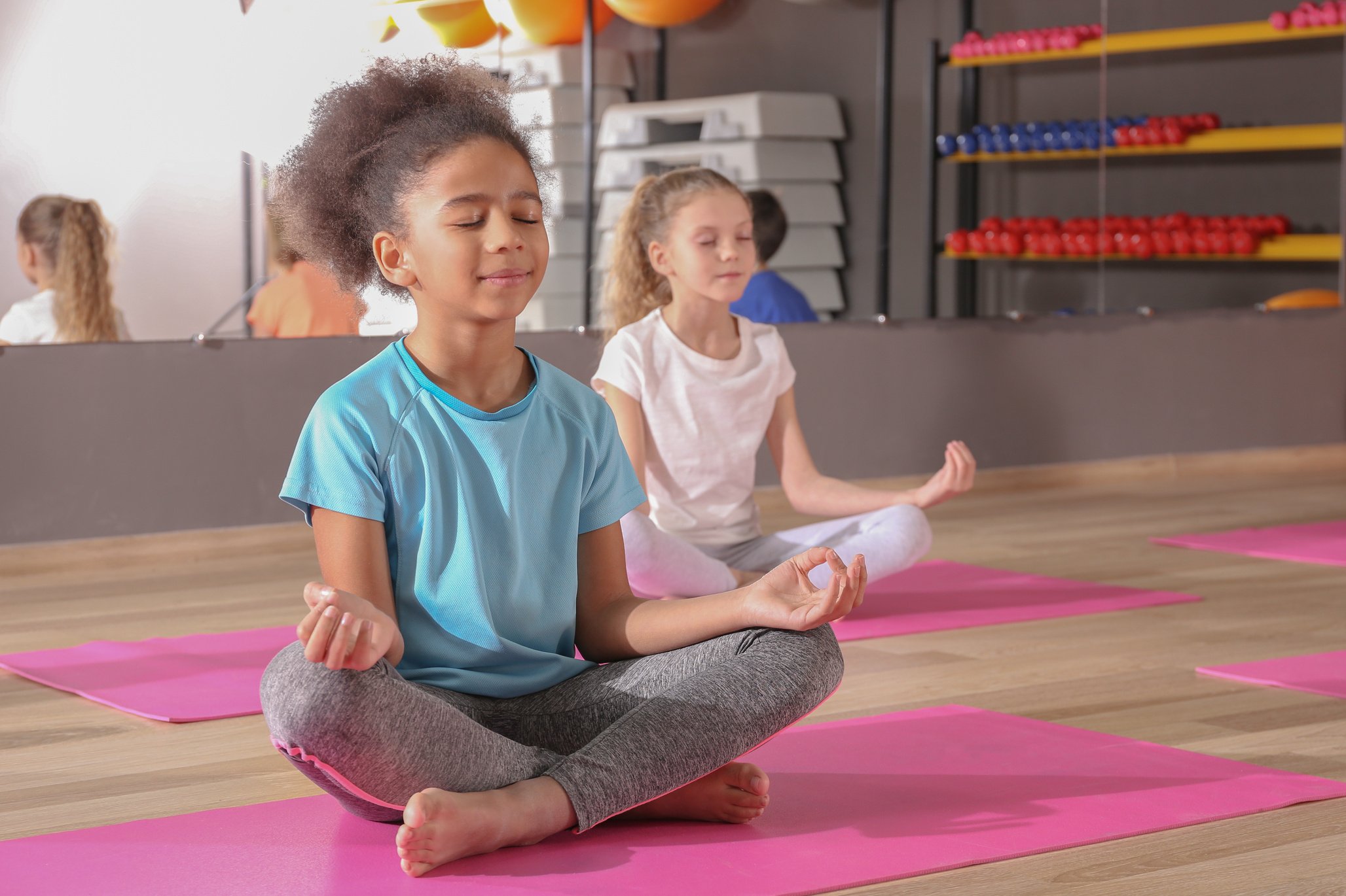 Children Doing Yoga